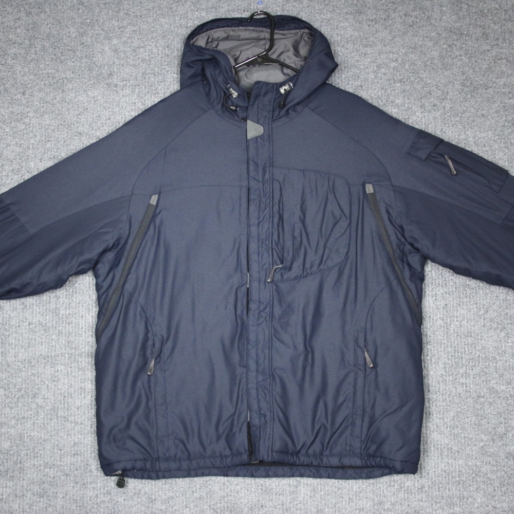 GAP Arctic Expedition Men's Navy Blue Hooded Winter Parka‎ Jacket XL Warm